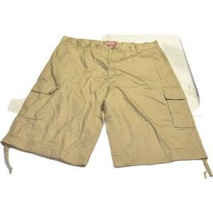 SB Royal Blue Basic Cargos Tan Beige Cargo Shorts Men's 48" Waist